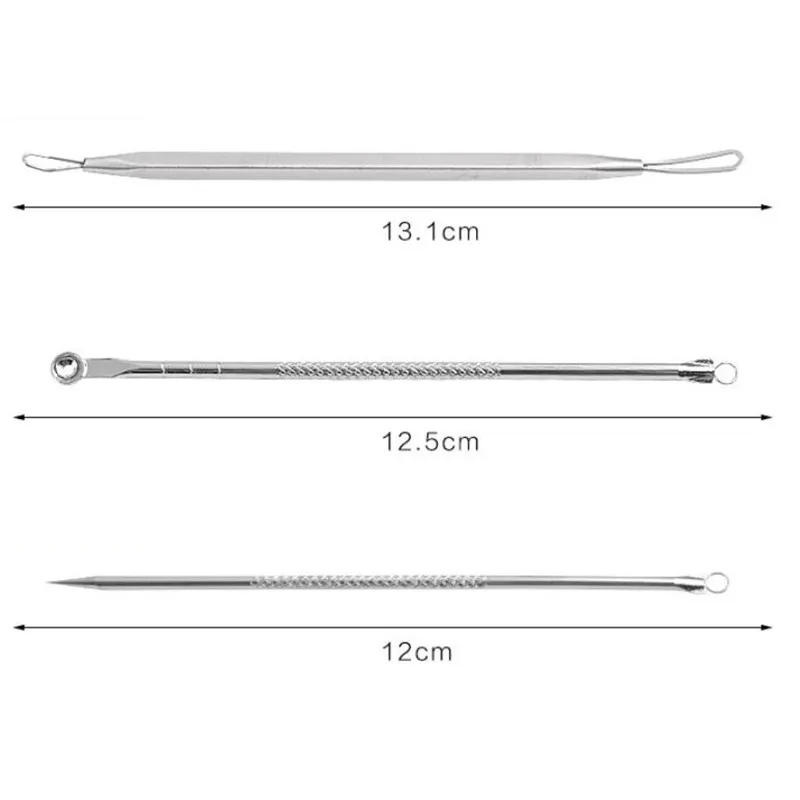 Description Picture 6 of item3PCS/1pc Stainless Steel Extractor Blackhead Remover Needles Dots Cleaner Acne Blemish Remover Needles Black Spot Pore Cleanser