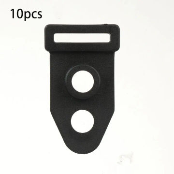 10/20pcs High Quality Double Eyes Black Tool Wind Rope Buckle Outdoor Camping Traveling Tent Feet Clamp Tent Clip