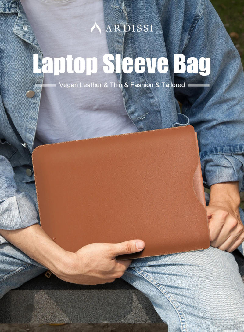 Description Picture 2 of itemLaptop Sleeve Case Pouch for ( MacBook Mac Book iPad ) Air M1 M2 13 3 14 2 15 6 16 Pro 12 9 11 Inch Cover Bag Set Vegan Leather