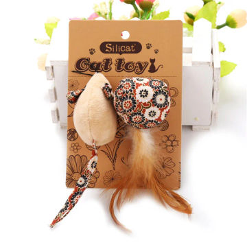 Cat Interactive Mouse Toy Catnip Toy Paper Card Set Cat Supplies Toys Plush Toy Rainbow Color Mouse Bite And Scratch Resistant