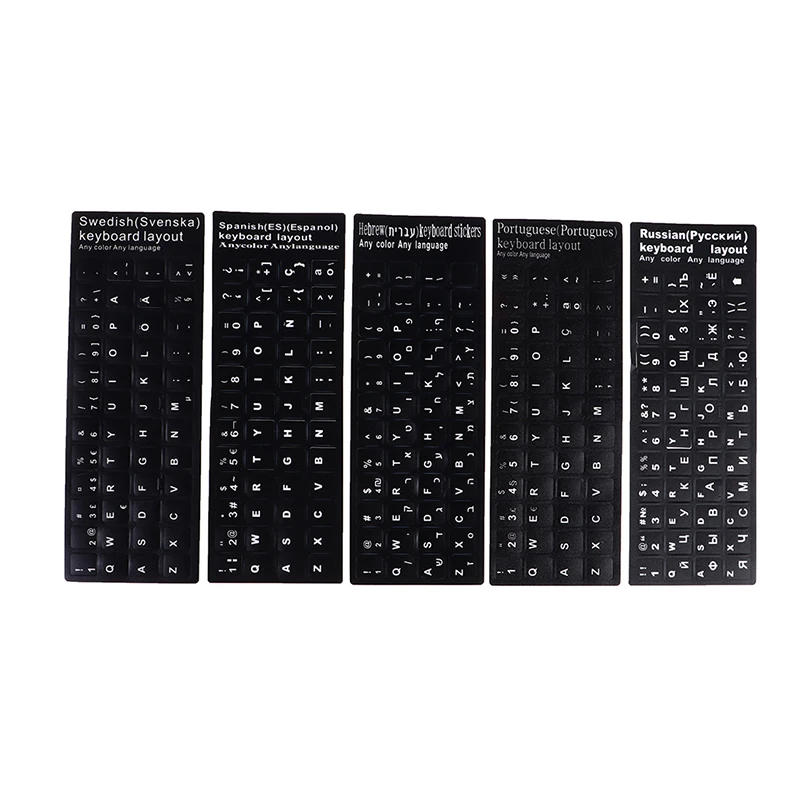 Description Picture 6 of itemTransparent Russian Keyboard Cover Stickers For Laptop Keyboard 10