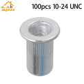 100 Pcs 10-24 Aluminum Rivet Nut Rivnut Insert Nutsert SAE