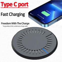 15W Wireless Charger For iPhone 14 13 12 11 Pro XS Max Mini X XR Induction Fast Wireless Charging Pad For Samsung Xiaomi Huawei