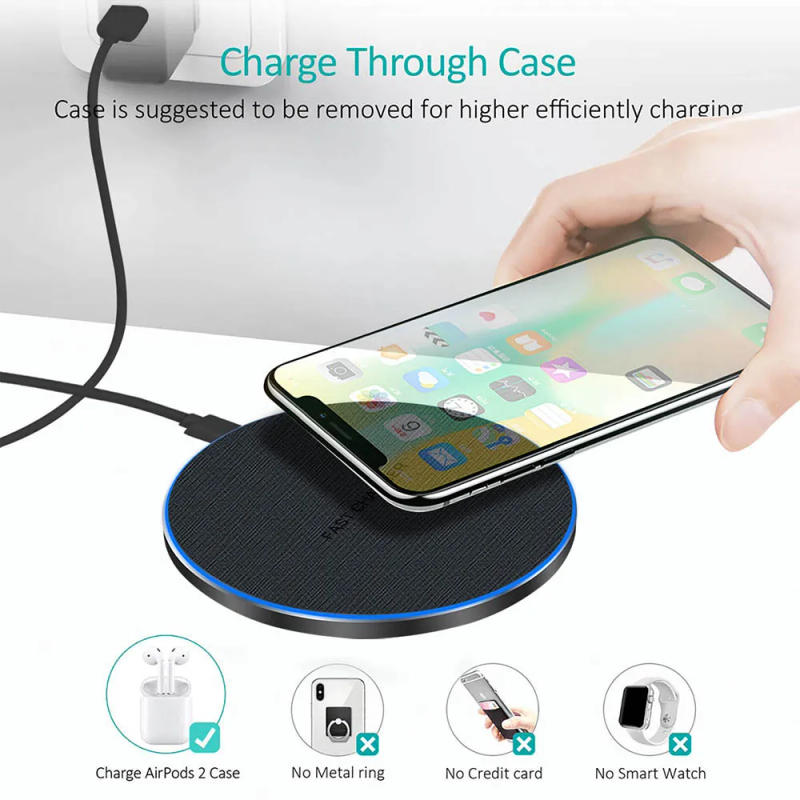 Description Picture 5 of itemDCAE 30W Fast Wireless Charger For Samsung Galaxy S23 S22 S21 Type C USB Charging Pad for iPhone 15 14 13 12 11 Pro Max XS XR 8