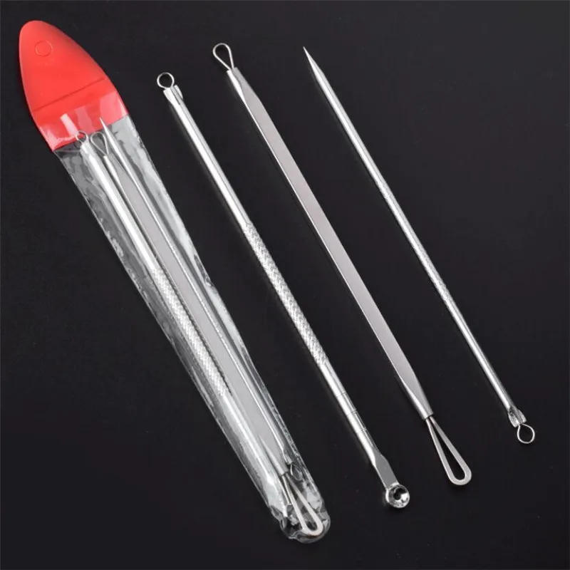 Description Picture 5 of item3PCS/1pc Stainless Steel Extractor Blackhead Remover Needles Dots Cleaner Acne Blemish Remover Needles Black Spot Pore Cleanser