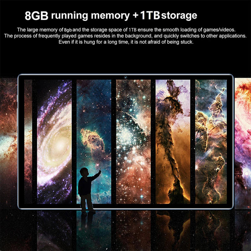 Description Picture 5 of item2023 New Global Version 5G Pad Pro 10.1 Inch 10 Core Tablet PC 2K FHD Display 2560*1600 Dual SIM 5G WiFi 8GB+1TB Tablets 8000mAh