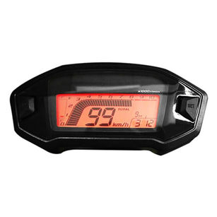Motorcycle 7 Color Backlight LCD Speedometer Odometer Techometer Fuel Gauge