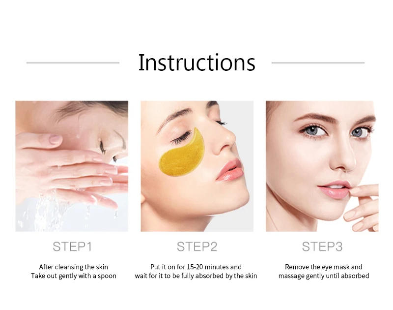 Description Picture 3 of itemCollagen Moisturizing Eye Mask Dilution Dark Circle Eye Patches Anti-Aging Anti-Wrinkles Skin Care Sets Korean Cosmetics