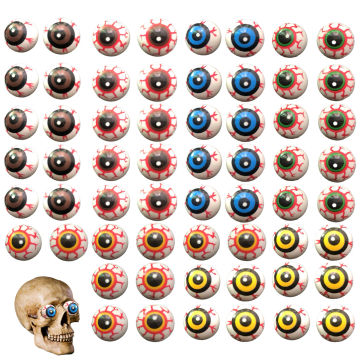 Fake Eyeballs 60pcs Halloween Eye Balls Scary Eyeballs Halloween Skeleton Eyeballs Horror Props For Halloween Party Decorations