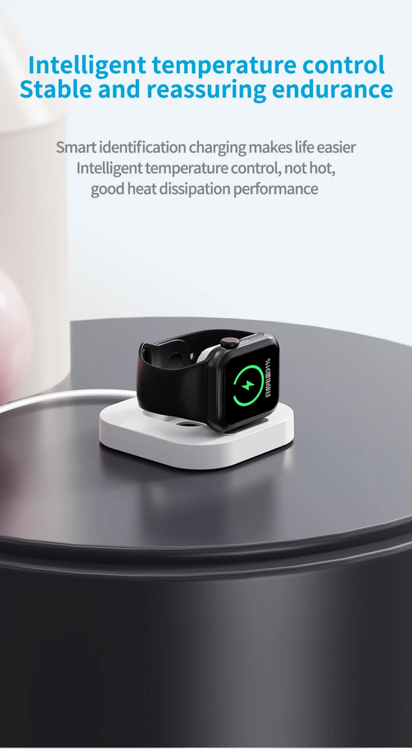 Description Picture 3 of itemFoldable Mini Magnetic Wireless Charger For Apple Watch series 8 7 6 5 4 SE 3 2 iWatch Type C Wireless Charging For Apple Watch