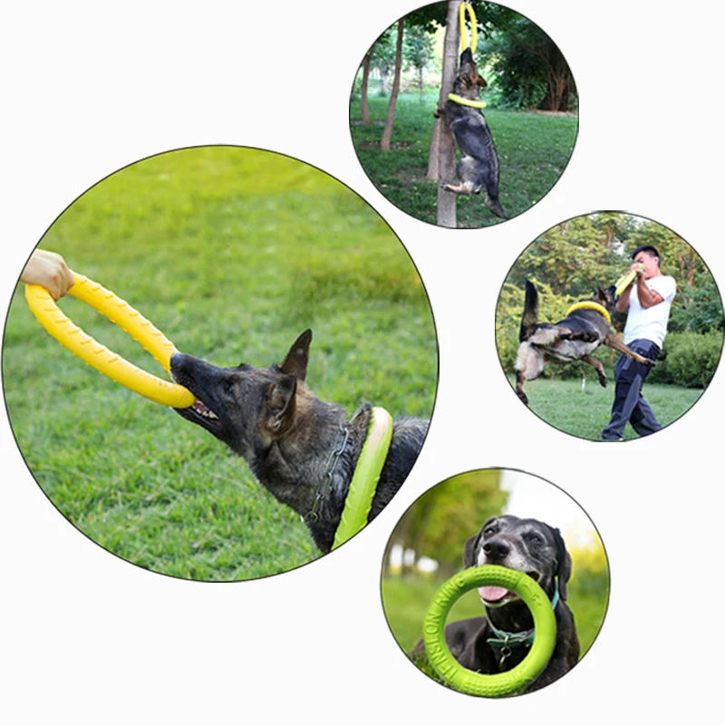 Description Picture 5 of itemDog Toy Flying Discs EVA Dog Training Ring Puller Resistant Bite Floating Toy Puppy Outdoor Interactive Ring Toy Pet Accessories