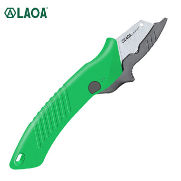 LAOA Electrician Cable Stripping Knife Stainless Wire Cutter Stripper Utility Knife Rubber Handle Hand Tools