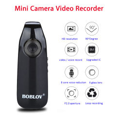 Boblov 007 Mini Digital Camera HD Law Enforcement Cam Magnetic Body Camera Motion Detection Snapshot Loop Recording Camcorder