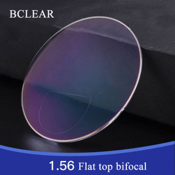 BCLEAR 1.56 Refractive Index Flat Top Spectacle Prescription Bifocal Lenses to see Far and Near Distance and Near Vision Lens