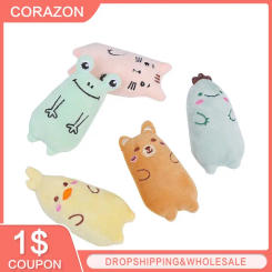 Cat Toys Plush Thumb Toys Funny Interactive Teeth Grinding Toys Bite Resistance Chewing Cat Supplies Plush Animal Modeling