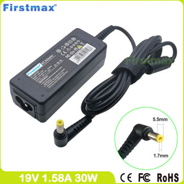 19V 1.58A 30W AC Adapter LC.ADT00.006 Laptop Charger for Acer Aspire One Pro 531 Pro 531F Pro 531h ZA3 ZG2 ZG3 ZG4 ZG5 ZG7 ZG8