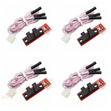 4PCS Optical Endstop Light Control Limit Optical Switch Module with Cable for 3D Printers RAMPS 1.4
