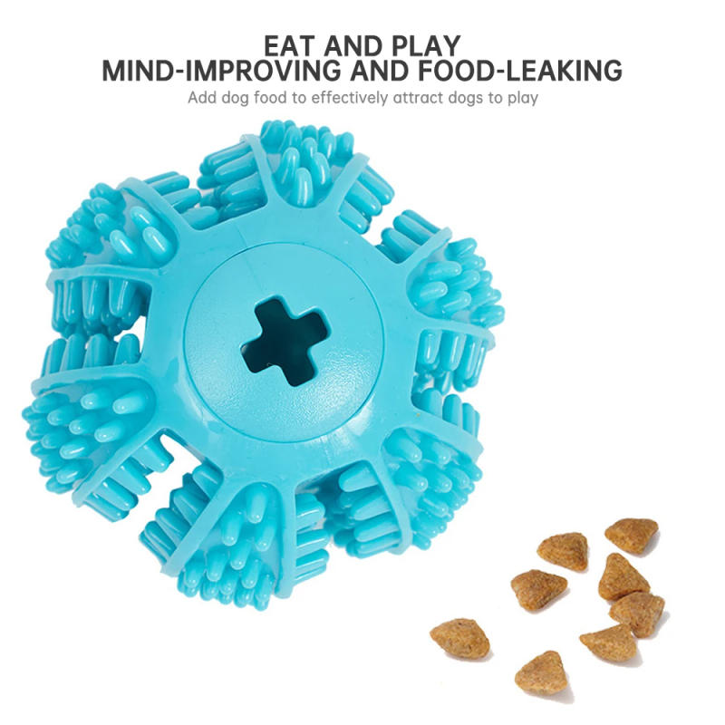 Description Picture 5 of itemPet Dog Toy Interactive Rubber Balls for Small Large Dogs Puppy Cat Chewing Toys Pet Tooth Cleaning Indestructible Dog Food Ball