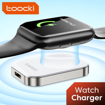 Toocki Portable Wireless Charger For Apple Watch 7 SE Magnetic USB Fast Charger For IWatch Series 7 SE 6 5 4 Charging Station