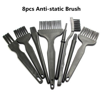 Anti-Static Brush Esd Safe Nylon Cleaning Brush Set for Mobile Phone Tablet Pcb Bga Repair Cleaning Work