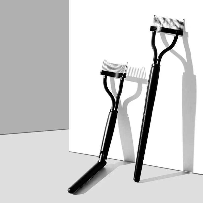 Description Picture 2 of itemEyelash Beauty Collapsible Separator Portable Eyelash Brush Comb Mascara Curl Eye Lash Stainless Steel Eyelash Combing Tools