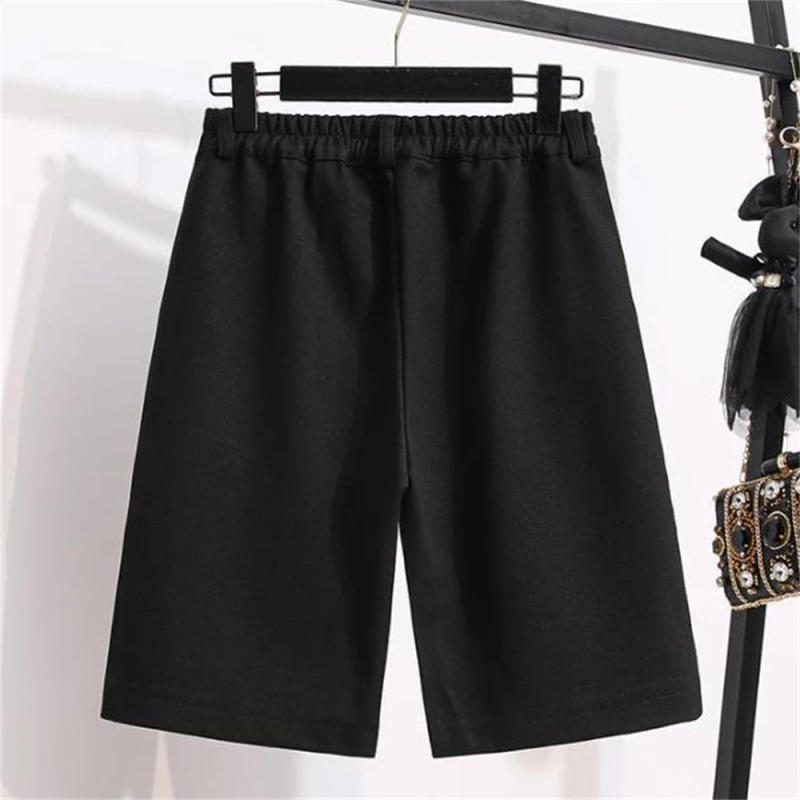 Description Picture 4 of itemWomen Solid  Woollen Casual Shorts Autumn Winter straight Short Pants Bermuda Female Warm Loose Boots Shorts Knee-length Spring