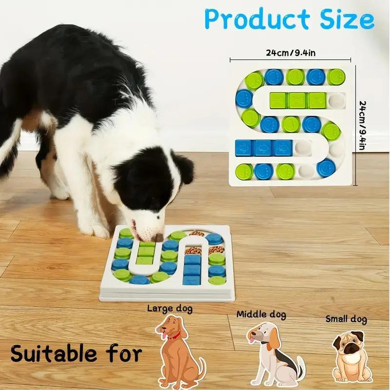 Description Picture 3 of itemDog Puzzle Toys Slow Feeder Interactive Increase Puppy IQ Food Dispenser Slowly Eating NonSlip Bowl Pet Cat Dogs Training Game