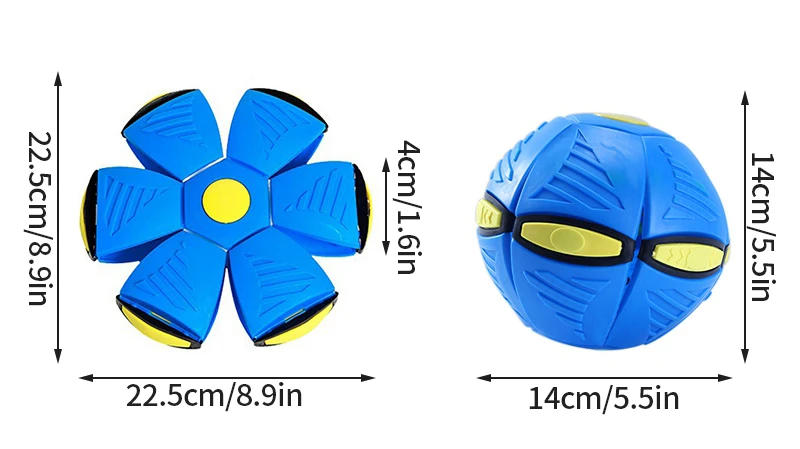 Description Picture 3 of itemInteractive Flying Saucer Ball Dog Toys Magic Funny Pet Toy Flying Saucer Outdoor Dog Training Toy Pelota Perro Dogs Accessoires