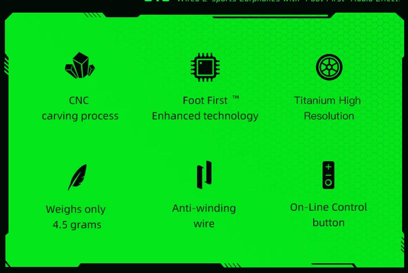 Description Picture 3 of itemPLEXTONE G15 Fone De Ouvido Earphone 3.5mm In-Ear Gaming Headphone with Microphone Metal Bass for PS4,PS5,XBOX,Mobile,Laptop,PC