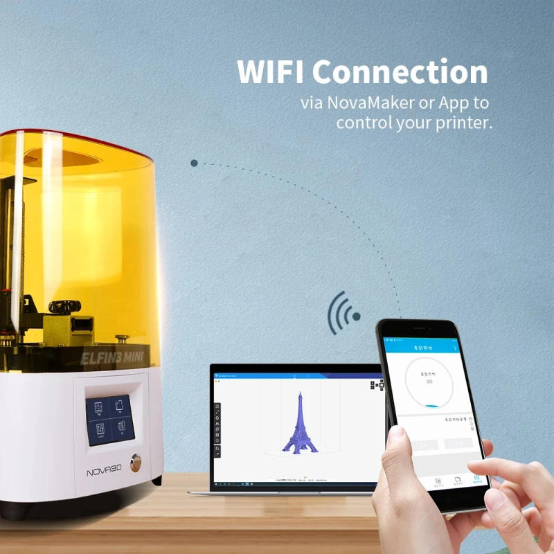 Description Picture 2 of itemLight Curing 3d Printer Home Elfin3 Mini High-Precision Industrial-Grade LCD Photosensitive Resin 3d Printer Fast Printing Speed