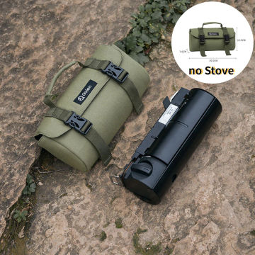 Outdoor Portable Cassette Stove Storage Bags Canvas Handbags Camping Hiking Gas Stove Gas Tank Protector Pouch for GS-600