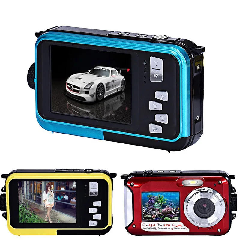 Description Picture 3 of itemNew 48 Million Pixel Dual-screen Underwater Waterproof High-definition Digital Camera Point-and-shoot Digital Camera Vlog Camera