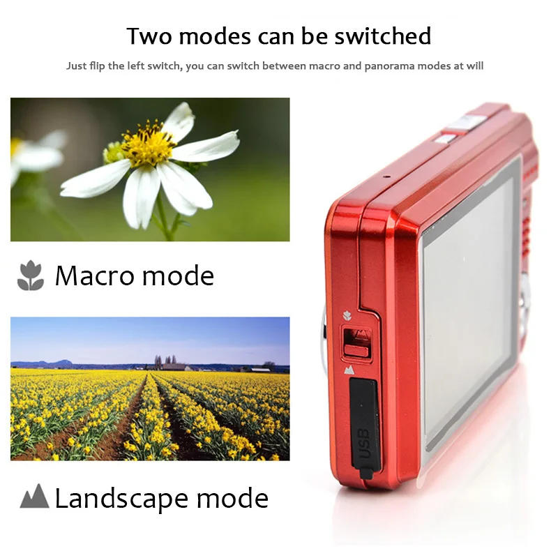 Description Picture 4 of itemHD Mini Digital Cameras,Point and Shoot Digital Cameras for Kids Students Beginners-Birthday Xmas Gifts