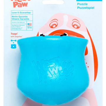 WEST PAW Zogoflex Toppl Treat Dispensing Dog Toy Puzzle – Interactive Chew Toys for Dogs