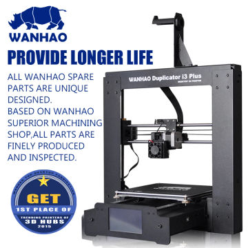 2018 upgraded WANHAO I3 PLUS, easy assemble, with touchable LCD screen, offer testing filaments & 4 SG SD card as gift