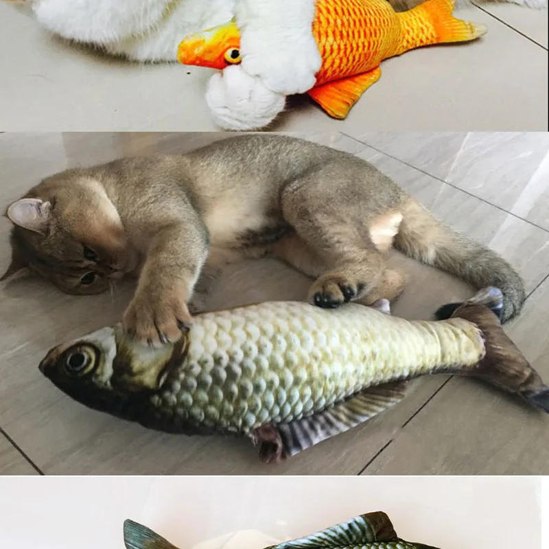 Description Picture 5 of itemSimulation Fish Cat Toys Soft Plush Catnip Toy Interactive Cat Toys Gifts Funny 3D Fish Shape Doll Pet Supplies