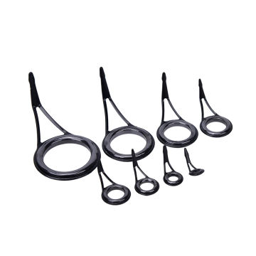 8pcs/set 8 Size Fishing Tackle Stainless Steel Repair Kit Set Fishing Rod Guide Tip Fishing Pole Circle Ring Eye Guide Wire Loop