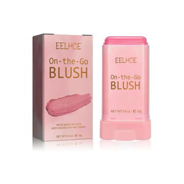 Multi-function Blush Stick Natural Cheek Face Rouge Blusher Cream Lasting High Color Rendering Brightening Skin Tone Blusher