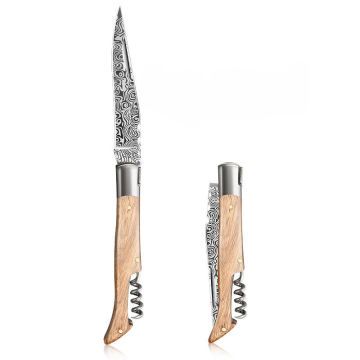 XTL damascus outdoor portable knife, multifunctional sharp folding knife, high-end high hardness household fruit knife