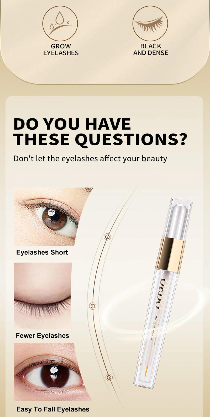 Description Picture 3 of itemEyelash Growth Serum For Eyelash Growth Brow Serum Growth Longer Fuller Thicker Eyelash Firm Eyelash Nutrition Eyelash Serum