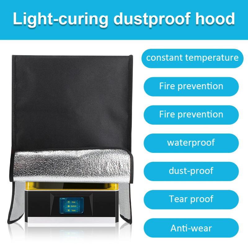 Description Picture 3 of itemLight Curing 3D Printer Protective Dust Cover Insulation Blackout Enclosure Dustproof Hood for Elegoo Saturn Anycubic Photon
