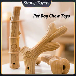 Pet Dog Chew Toys Antlers Molar Teeth Clean Stick Cute Bone Shape Interactive Toy Pet Game Care Stick Non-Toxic Pet Supplies