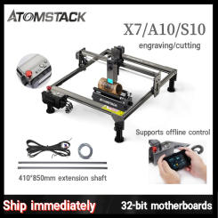 ATOMSTACK S10 PRO 50W Portable CNC 410mmx850mm 32 Bit Eye Protection Acrylic Glass Metal Laser Printer Laser Engraving Machines