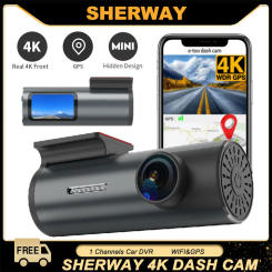 4K WiFi Car DVR Dash Cam GPS Camera 2K HD Mini Car Cam 24H Parking Monitor APP Control Car Driving Video Recorder Gps Dashcam