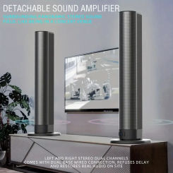TV sound system, detachable 2-in-1 wireless 5.3-channel TV sound system, 29 inch 2.2-channel TV speaker, supports AUX/USB