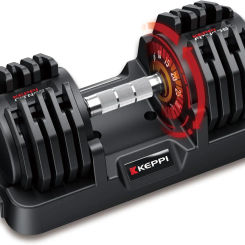 Adjustable Dumbbells Set, 25lb/55lb Dumbbells with Anti-Slip Metal Handle