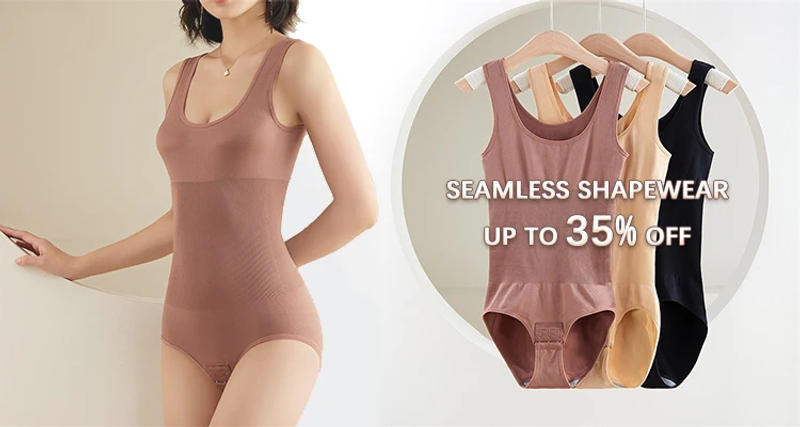 Description Picture 2 of itemFlarixa Seamless Bodyshaper Women Bodysuit Open Crotch Shapewear Postpartum Tummy Control Shapewear Slimming Underwear Jumpsuit