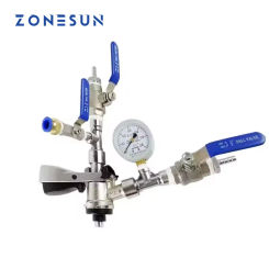 ZOENSUN Accessories Joint Valve Dispenser for Isobaric Filling Machine Beer Wine Alcoholic Carbonated Drinks