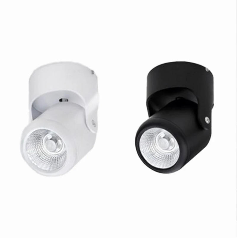 Description Picture 5 of itemWhite Black Dimmable Rotating LED Downlights Surface Mounted Adjustment COB AC85-265V 7W 10W 12W 15W Ceiling Lamp Spot Light