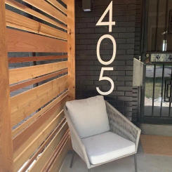 16 inch Modern House Numbers Letters Large White Glossy Address Numbers White Acrylic Anti-ultraviolet House Sign